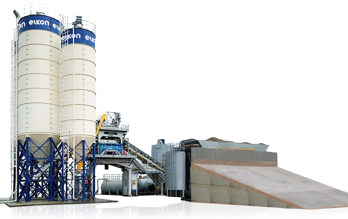 Zespół maszyn do produkcji mieszanek betonowych